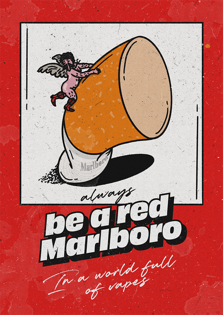 Always be red Marlboro...