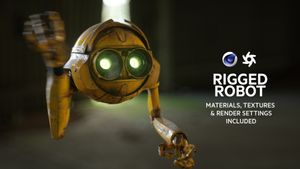 The Small Rigged Robot | C4D + Octane