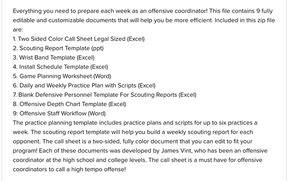 Offensive and Defensive Game Planning Resources in One Bundle! 