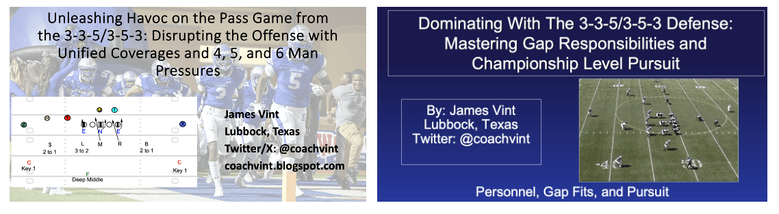 Coach Vint&#x27;s Glazier Clinic Defensive Presentations on the Odd Stack