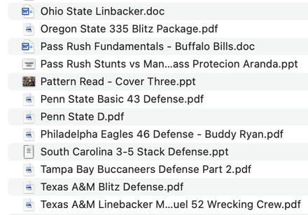 Historic Playbooks and More
