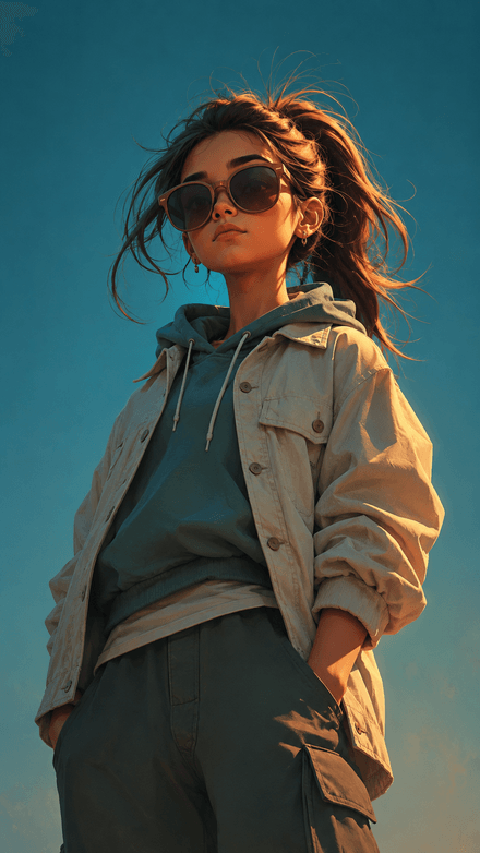 Stylized 3D digital illustration Character