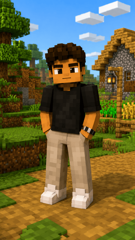 Make your photo as a character in Minecraft 