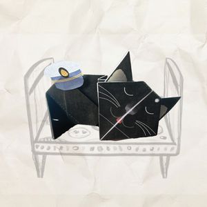 Sleeping Cat Origami