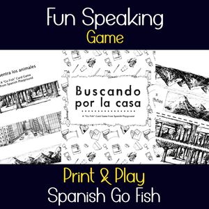 Learn Spanish Go Fish Games: Encuentra los animales and Buscando por la casa