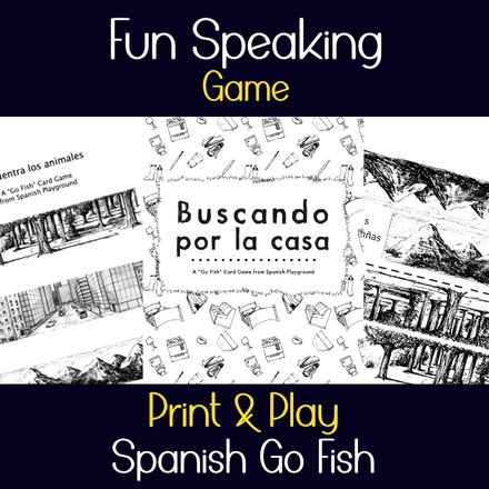Learn Spanish Go Fish Games: Encuentra los animales and Buscando por la casa