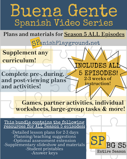 Buena Gente S5 Materials and Lesson Plans