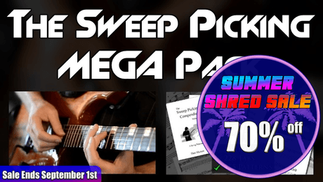 The Sweep Picking MEGA Pack - Video Course and 455 Sweep Patterns