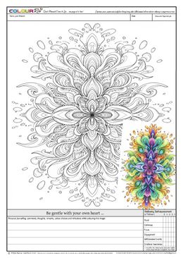 FREE download to try, click on image: ColourRise #6 - “Be Gentle With Your Own Heart”