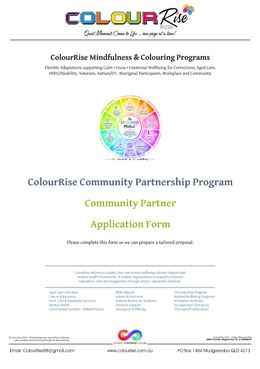 Apply for the ColourRise Community Partnership Program | ColourRise (PDF)