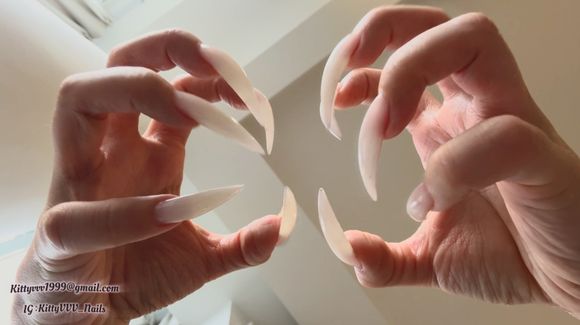 Top-Down Nail show with my sexy natural claws