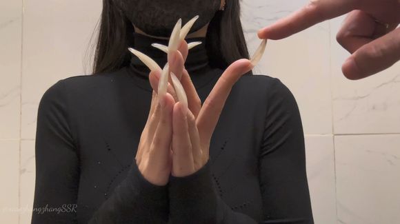 Slave Bending My Long Sexy Nails