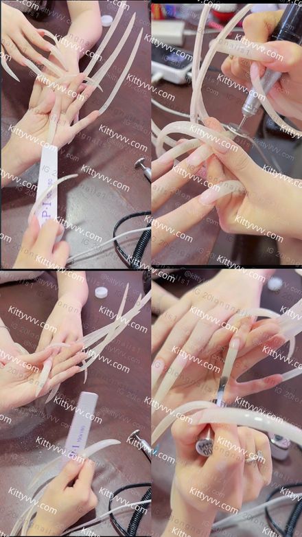 Longest Nails in China Touching and Feeling my Nails