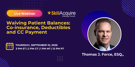 Waiving Patient Balances: Co-insurance, Deductibles and CC Payment