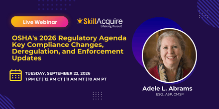 OSHA's 2026 Regulatory Agenda Key Compliance Changes, Deregulation, and Enforcement Updates