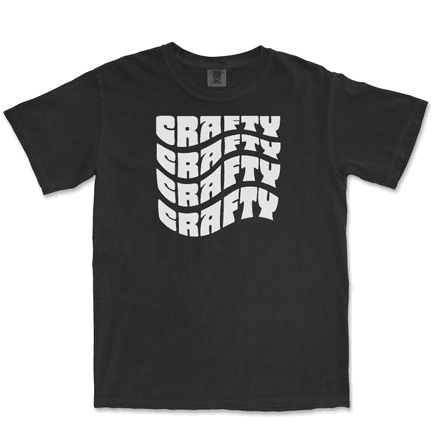 Groovy Crafty Tee- white