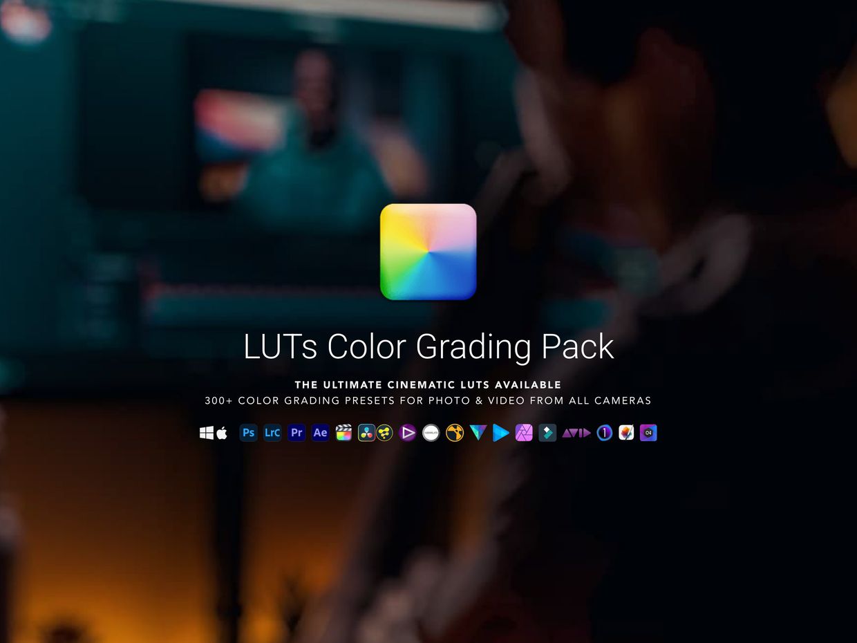325+ LUTs Cinematic Color Grading Pack
