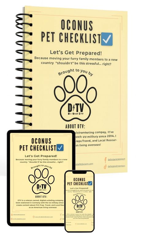OCONUS PCS Pet Checklist