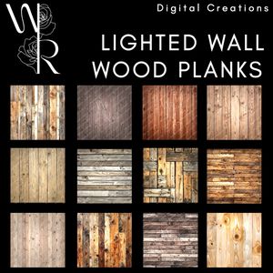 LIGHTED WALL WOOD PLANKS