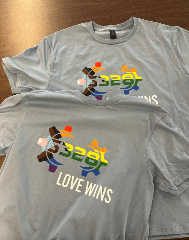 2025 Team Logo Pride Shirt Stone Blue PRE-ORDER