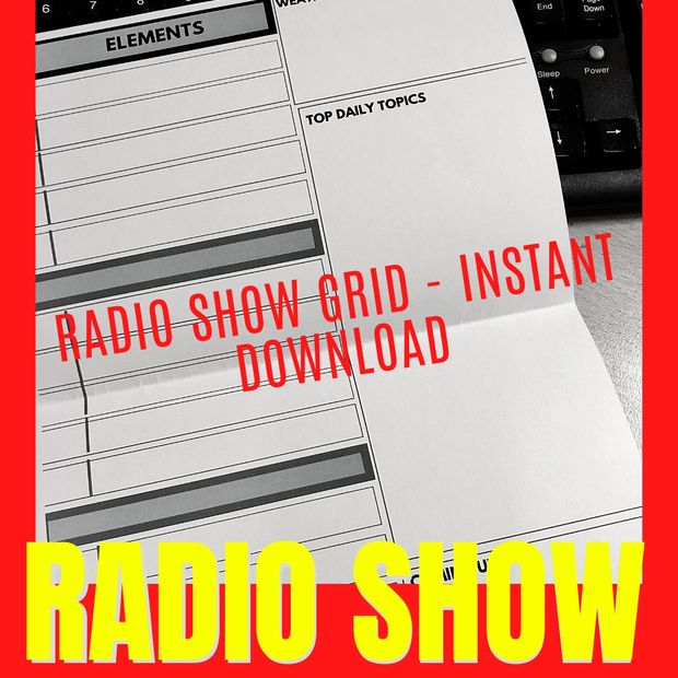Radio Show Planning Grid
