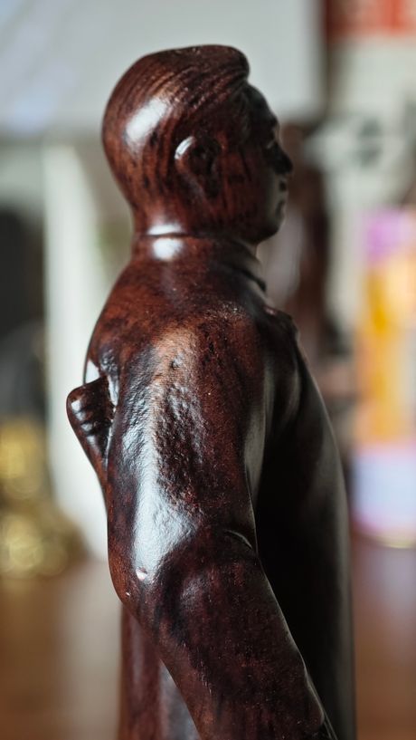 13cm Chairman Mao wooden statue