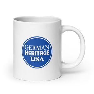 BIG COFFEE 20 OZ MUG — GERMAN HERITAGE USA SQUARE LOGO