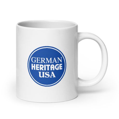 BIG COFFEE 20 OZ MUG — GERMAN HERITAGE USA SQUARE LOGO
