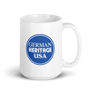 15 OZ MEDIUM COFFEE MUG — GERMAN HERITAGE USA CLASSIC CIRCLE LOGO