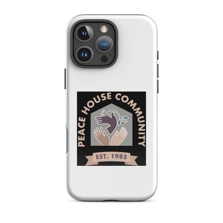 Tough iphone case with Black Background