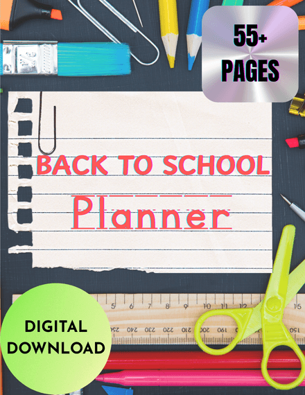 Back-to-School Planner | Student Organizer &amp; Productivity Tool | Academic Year Planner