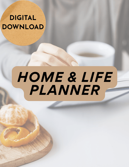 Home &amp; Life Planner | Organize Your Finances, Goals &amp; Household Tasks