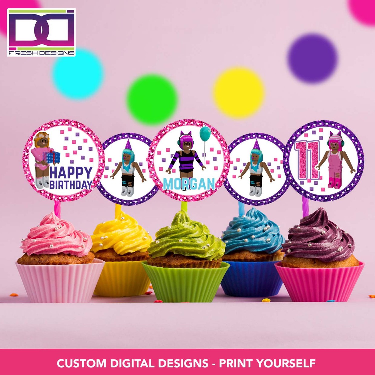 Roblox Cupcake .pdf - Google Drive  Free printable banner, Party  printables free, Birthday banner free printable