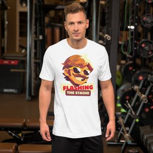 Flashing the stache! (unisex T-Shirt)