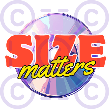 Laserdisc - Size matters Logo (sticker)
