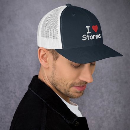 I Love Storms Trucker Hat