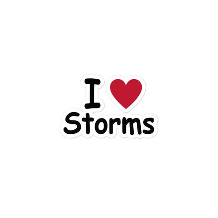 I Love Storms Sticker