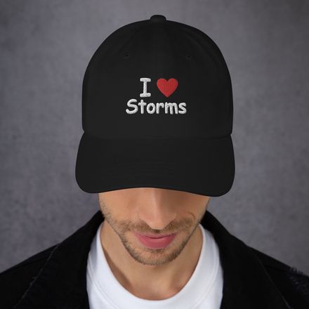 I Love Storms Baseball Cap