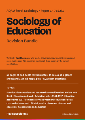 A Level Sociology of Education Revision Bundle 