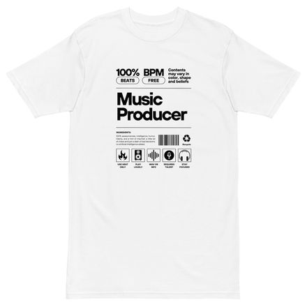 Music Producer Ingredients T-Shirt (White)