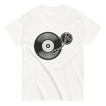 White Vinyl Turntable Tee