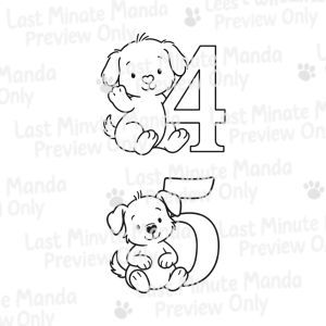 Cuddles the Puppy Numbers 0–9 | Cute Cartoon Puppy Clipart PNG Set for Birthday Crafts, Cards,