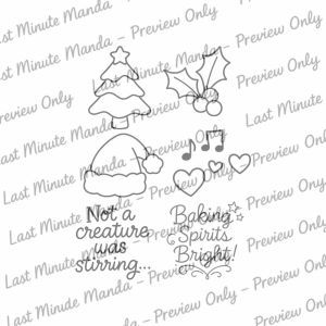 Baking Spirits Bright Digi Stamp Set – Christmas Baking Clipart