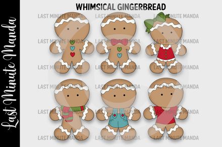 Whimsical Gingerbread Clipart