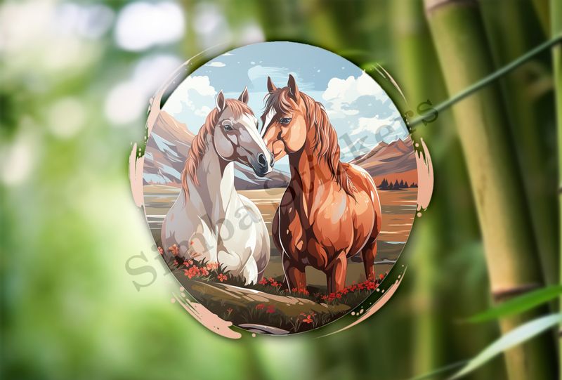 Horses in love
