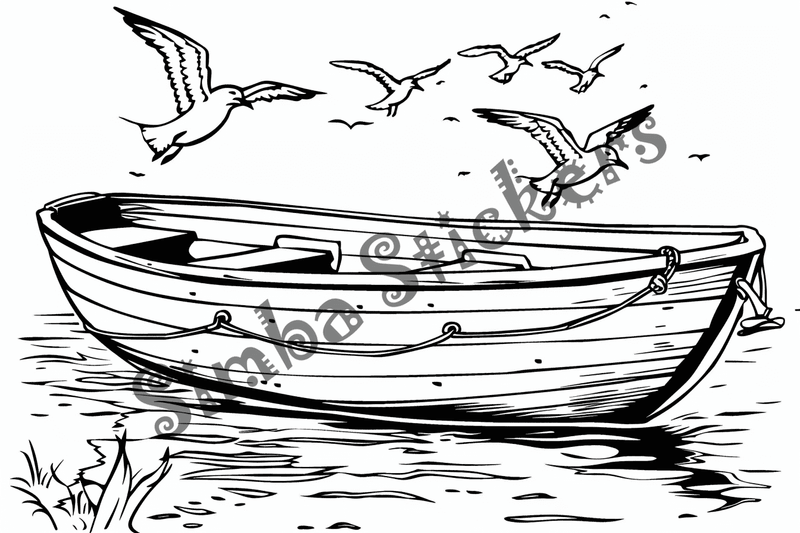 Colouring pages, bundle of seagulls 2, 25 images