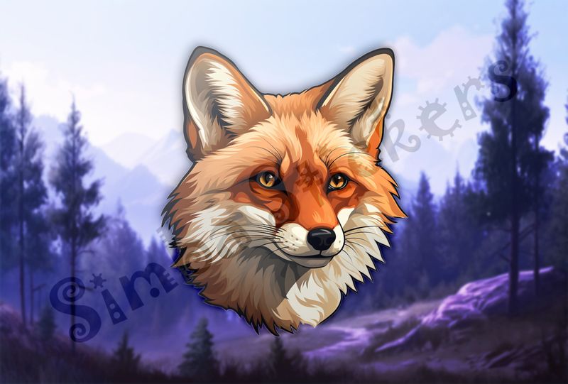 Red Fox looking serious