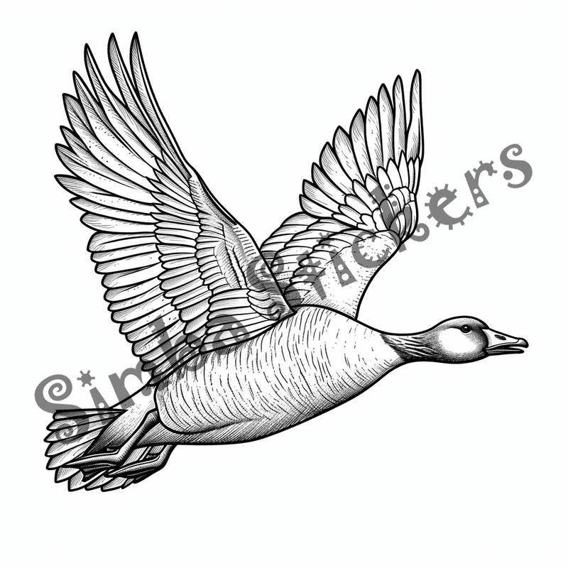Colouring pages, bundle of geese, 25 images