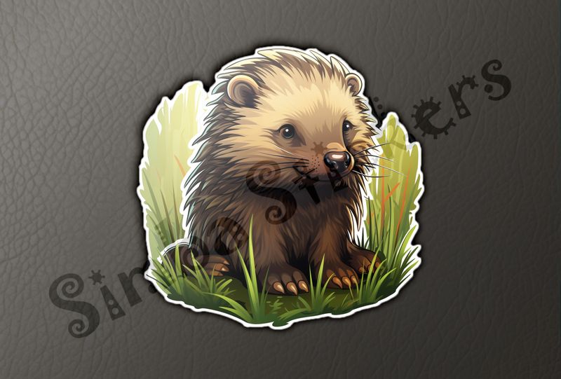 Porcupine in the grass