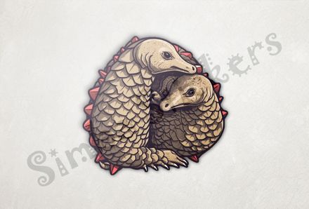 Pangolins in love